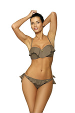 Marko Two-Piece Ruffled Push-Up Brazilian Bikini Set