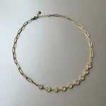 Mellie Luxe 18k Gold Plated Jewelled Necklace