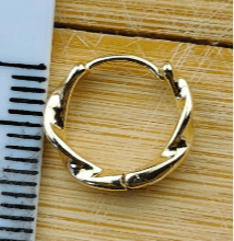 Mercy Sterling Silver Dainty Twist Spiral Everyday Hoop Earrings