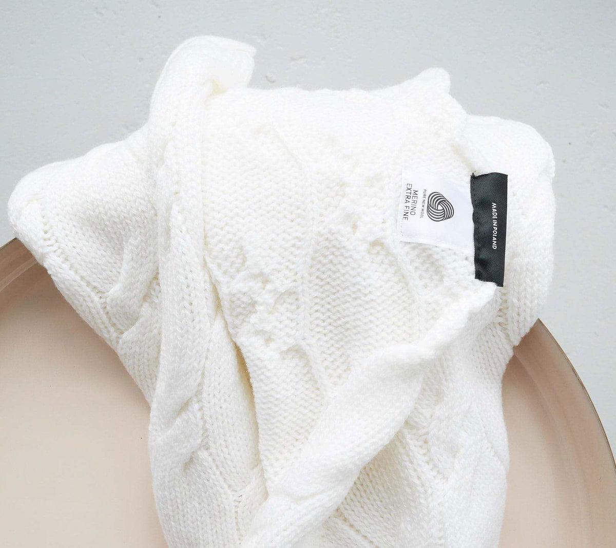 Merino Wool Baby Blanket - Coconut