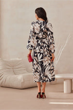 Midi Wrap Top Long Sleeve Day Dress | Roco Fashion