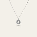 Dainty London Mini Silver Barnacle Necklace