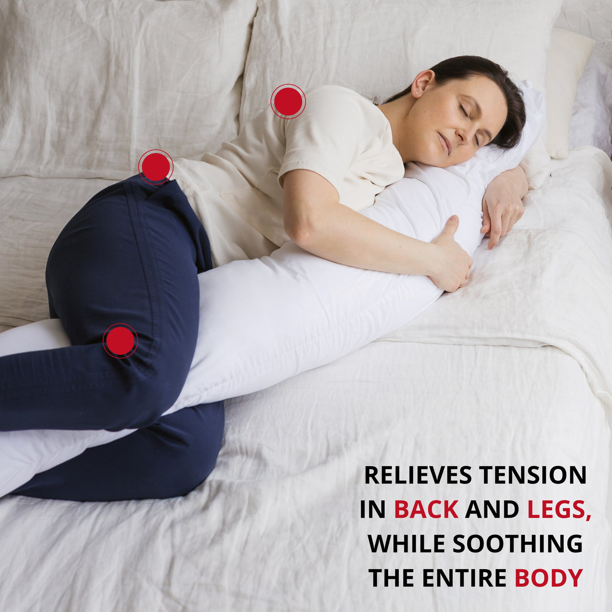 MINICAMP C-Shape Baby Feeding & Pregnancy Pillow with Organic White Cover | Kapok or PES Filling