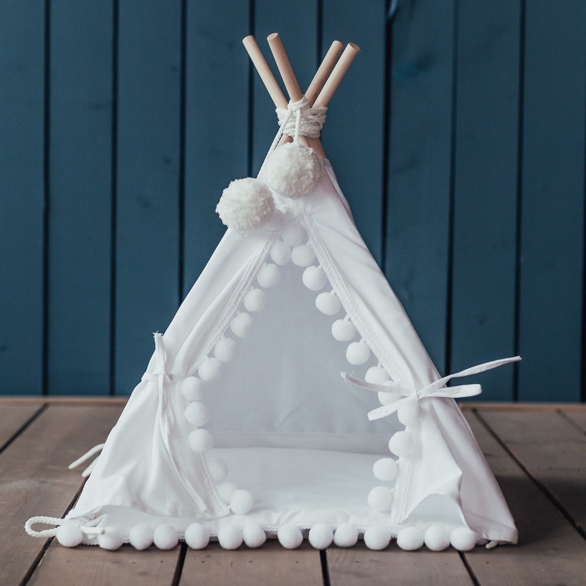 MINICAMP Guinea Pig Bed Teepee, Chinchilla Bed, Small Pet Bed – Sizes 2XS, 3XS, 4XS White 2XS