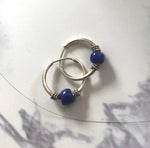 Minimalist Hoop Earrings with Beads