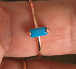 Minimalist Rings Turquoise