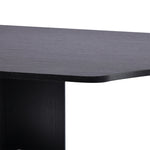 Modern Computer Desk with Drawers and Storage Shelves, Study Workstation, Writing Desk with Printer Stand for Home Office, Black and White