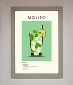 Mojito Framed Poster Grey
