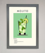 Mojito Framed Poster Dark Grey