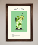Mojito Framed Poster Walnut