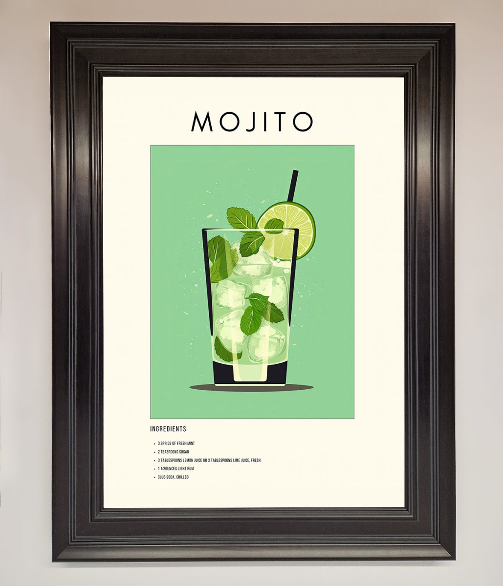 Mojito Framed Poster Matt Black