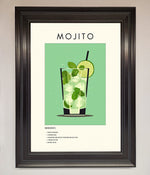 Mojito Framed Poster Matt Black