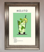 Mojito Framed Poster Silver