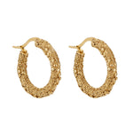 Molten Meadow Gold Hoops