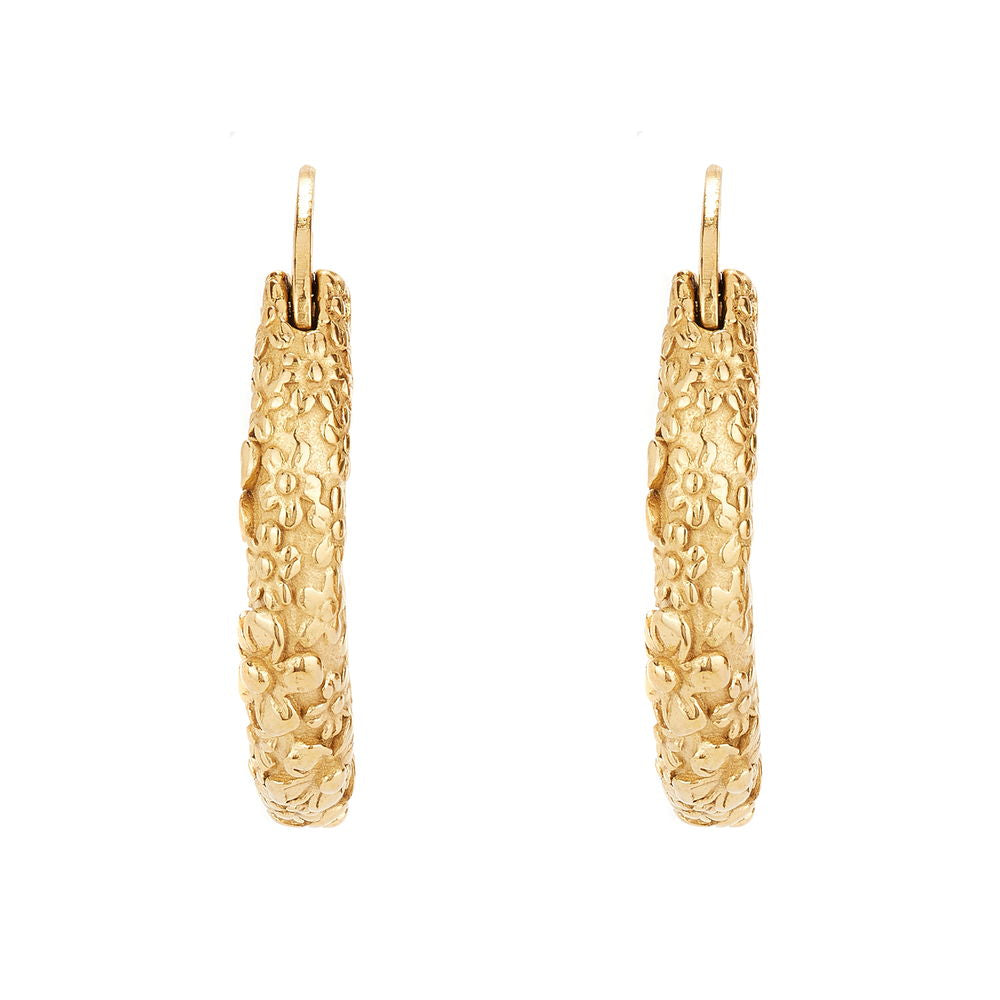 Molten Meadow Gold Hoops