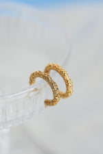 Molten Meadow Gold Hoops