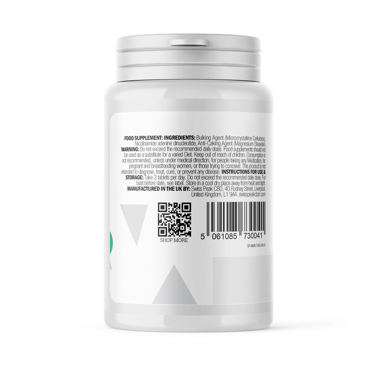 NAD+ Supplement (600mg per Serving) Cellular Repair & Energy Metabolism