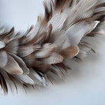 Natural Feather Wreath