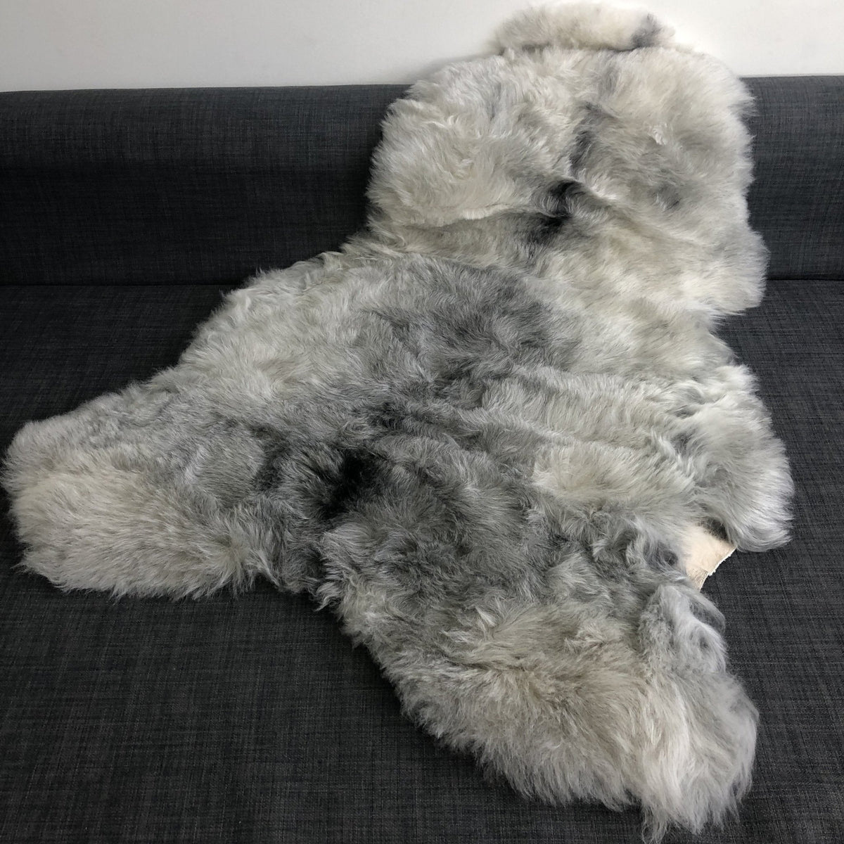 Natural Grey Icelandic Shorn 50mm Sheepskin Hide | Luxury Sheep Skin