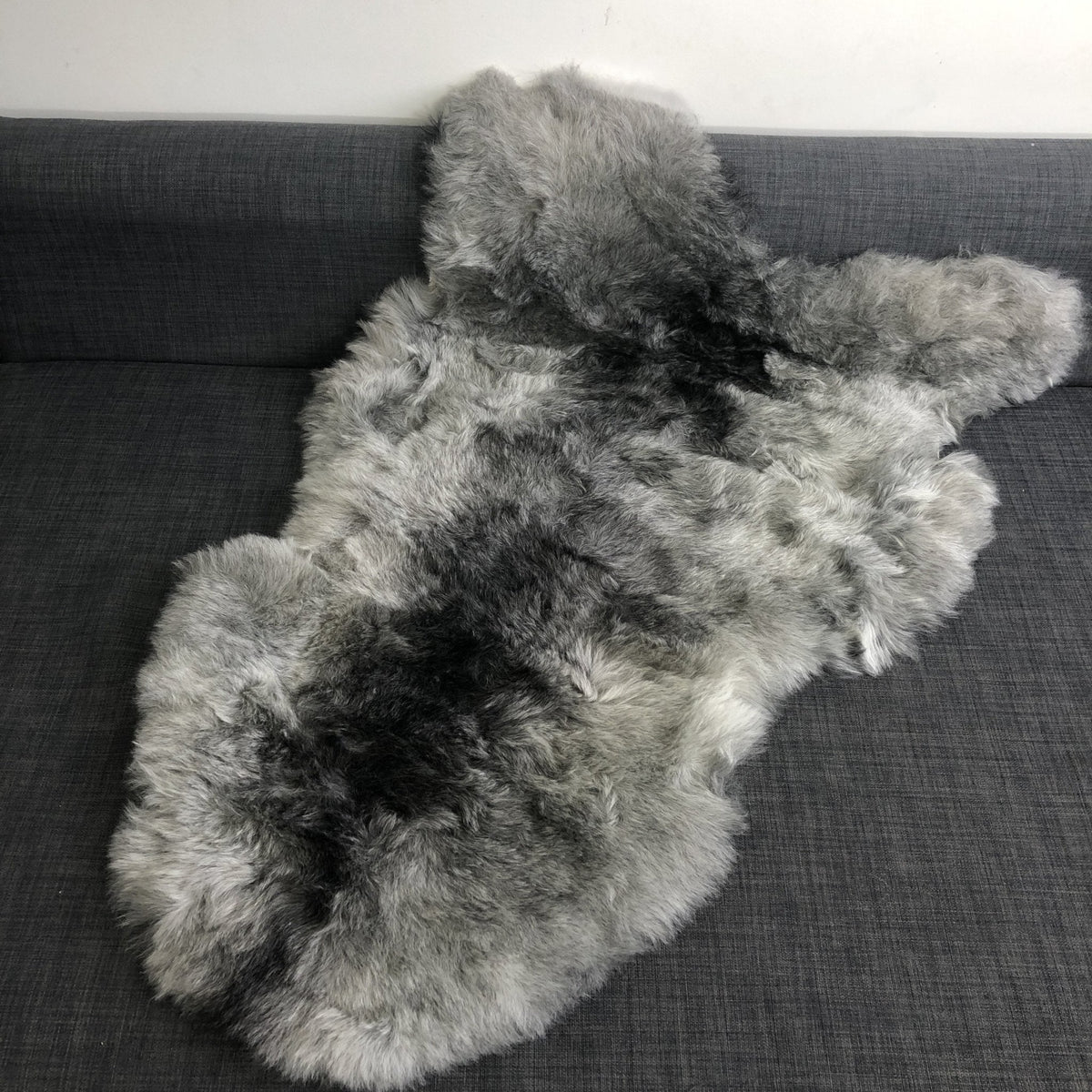 Natural Grey Icelandic Shorn 50mm Sheepskin Hide | Luxury Sheep Skin