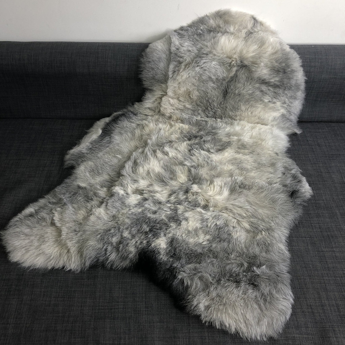 Natural Grey Icelandic Shorn 50mm Sheepskin Hide | Luxury Sheep Skin