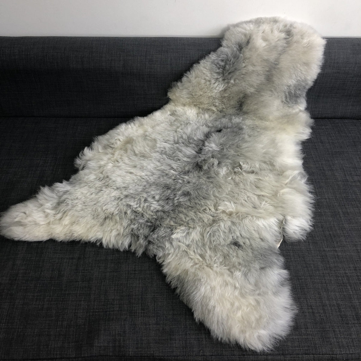 Natural Grey Icelandic Shorn 50mm Sheepskin Hide | Luxury Sheep Skin