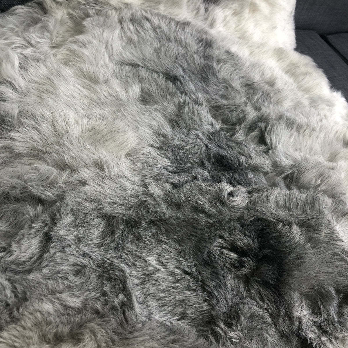 Natural Grey Icelandic Shorn 50mm Sheepskin Hide | Luxury Sheep Skin