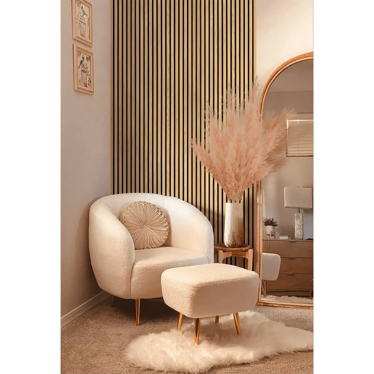 Natural Oak Acoustic Wall Panels (2 Pack)