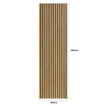 Natural Oak Acoustic Wall Panels (2 Pack)