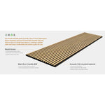 Natural Oak Acoustic Wall Panels (2 Pack)