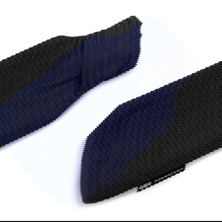 Navy Blue Luxurious 2 Litre Waffle Hot Water Bottle