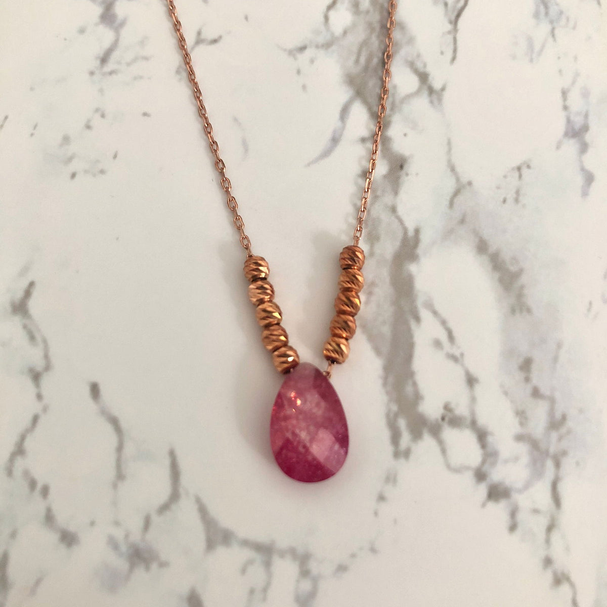 Necklace with Colourful Natural Stones