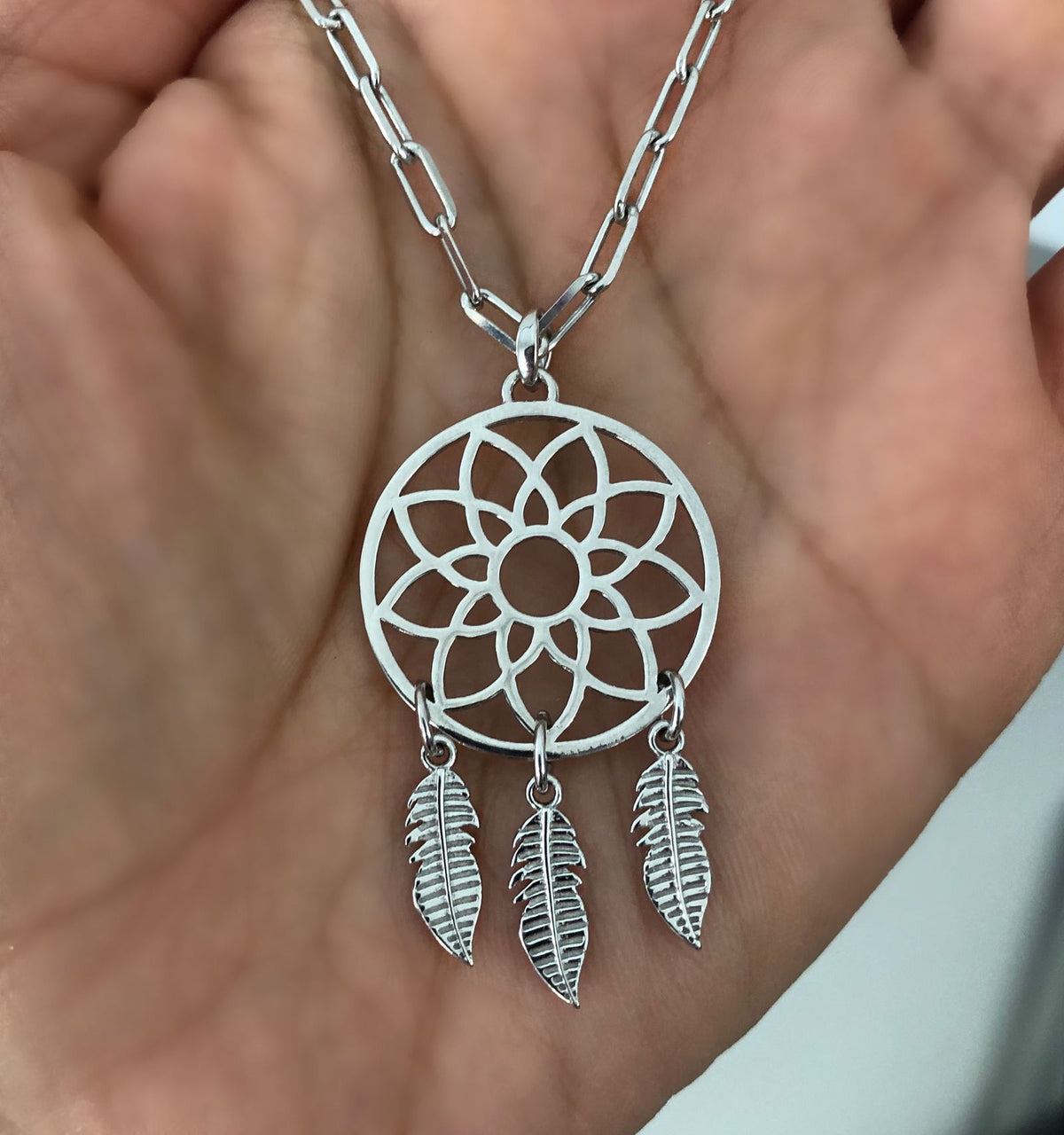 Necklaces with large pendants Dream Catcher