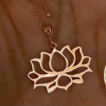 Necklaces with large pendants Lotus Flower