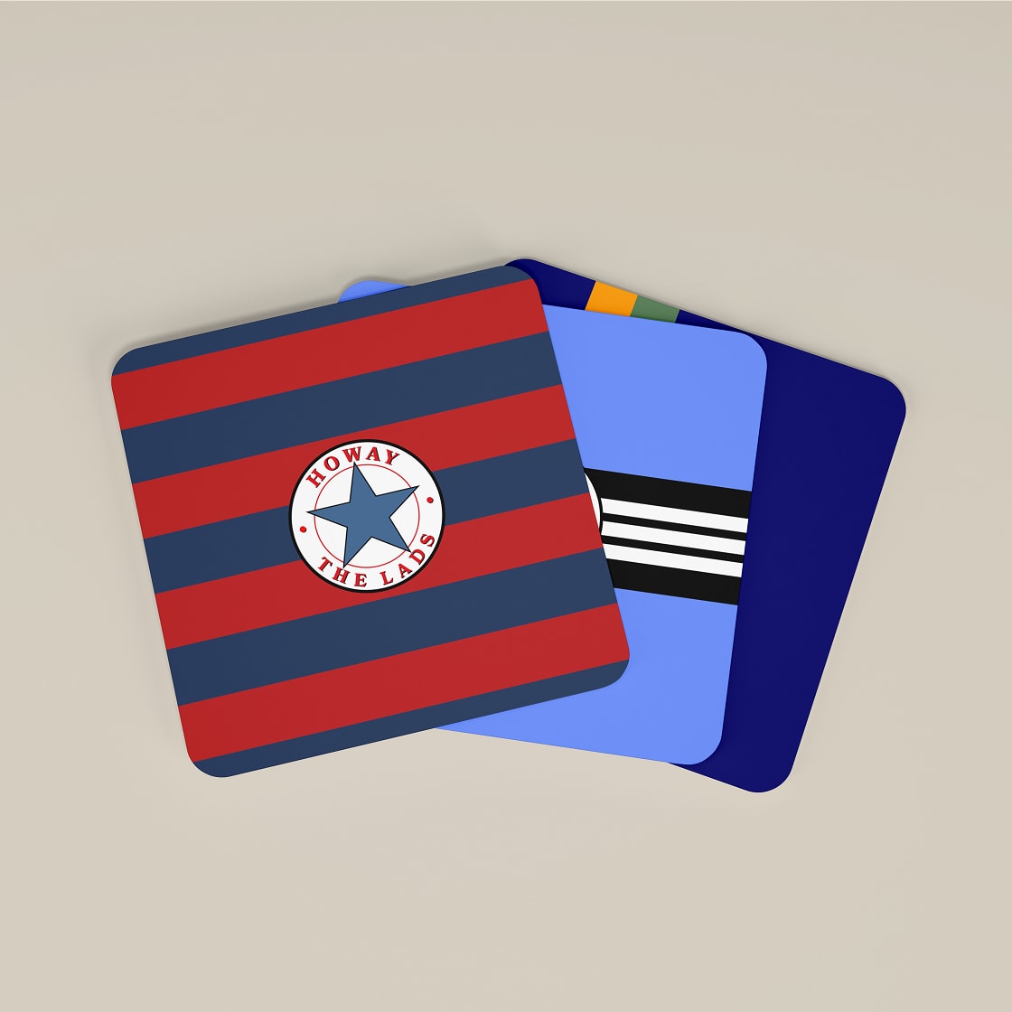 Newcastle United Retro Away Kits Football Coasters - Set of 4 Howay