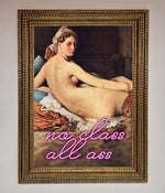 No Class All Ass Framed Print Ornate Gold