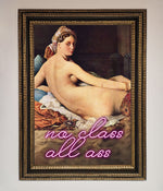 No Class All Ass Framed Print Ornate Gold Black
