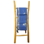 Nomad Sari On the Med Rich Blue & Gold Evil Eye Pario - Coastal Hand-Painted Charm