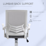 Office Chair, Gaming chair Ergonomic Desk Chair with Flip-up Arm and Lumbar Back Support for Home, Grey