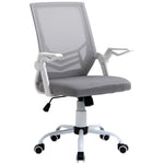 Office Chair, Gaming chair Ergonomic Desk Chair with Flip-up Arm and Lumbar Back Support for Home, Grey