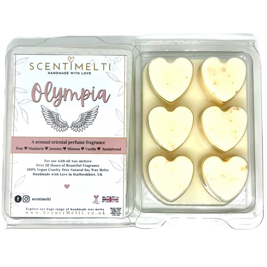 Olympia Perfume Heart Clamshell Wax Melts - ScentiMelti Wax Melts