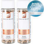 Organic Ashwagandha KSM-66 Capsules | 600mg dose | Bottle or Refill pouch Bottle Twin Pack Bundle