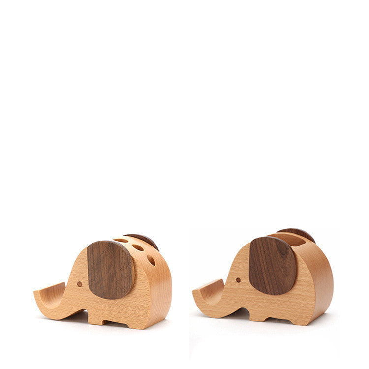 Pen holder and pen holder elephant phone holder