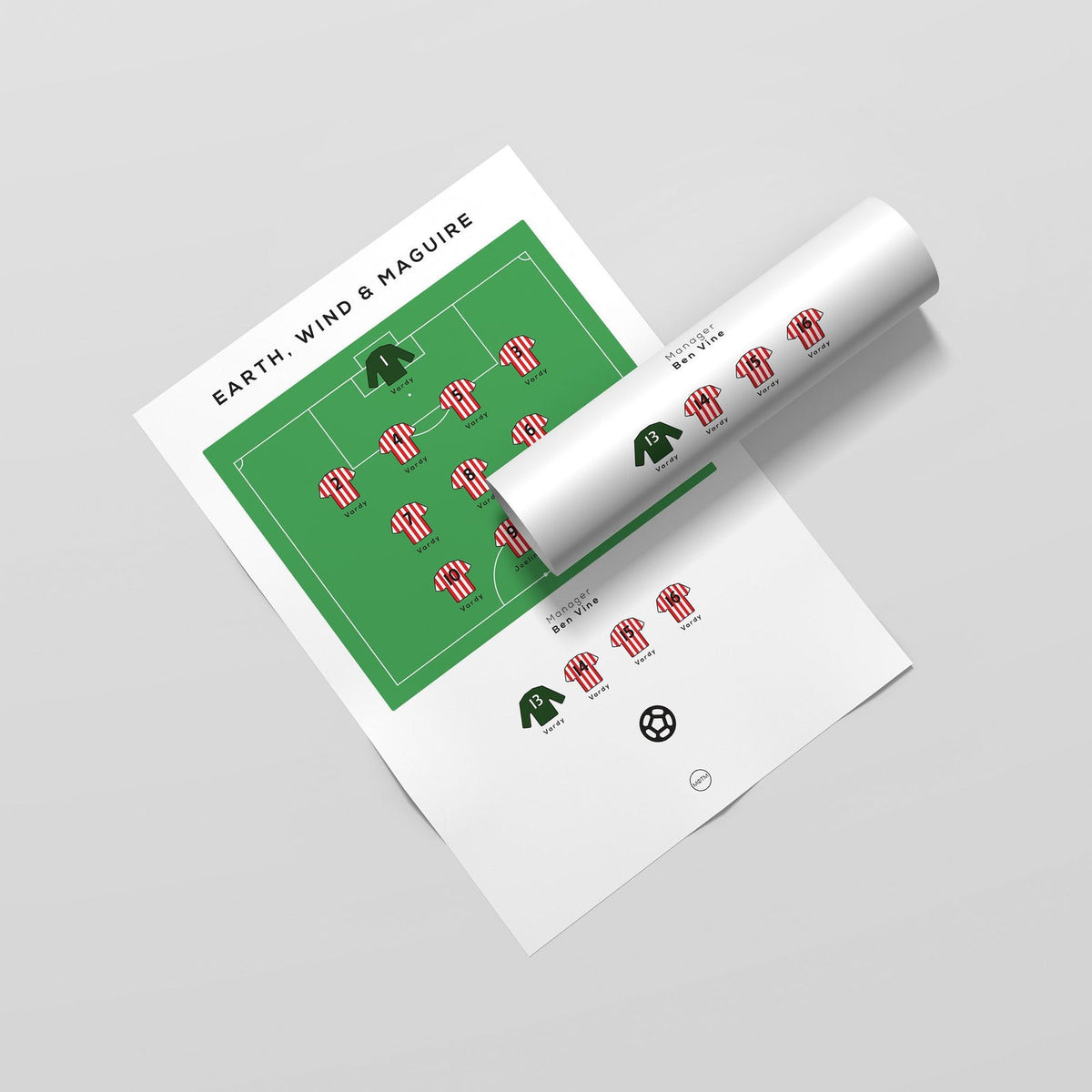 Personalised Football Team Print