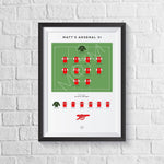 Personalised Football Team Print