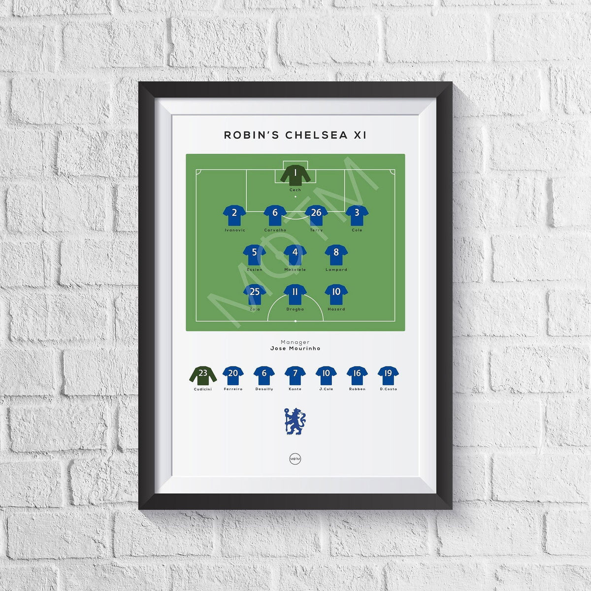Personalised Football Team Print
