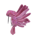Pink And Pearl Hummingbird Clip On Decorations Fuschia pink