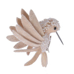 Pink And Pearl Hummingbird Clip On Decorations Pearl