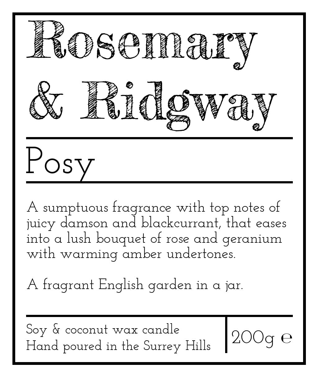 Rosemary & Ridgway Posy Luxury Handpoured Candle