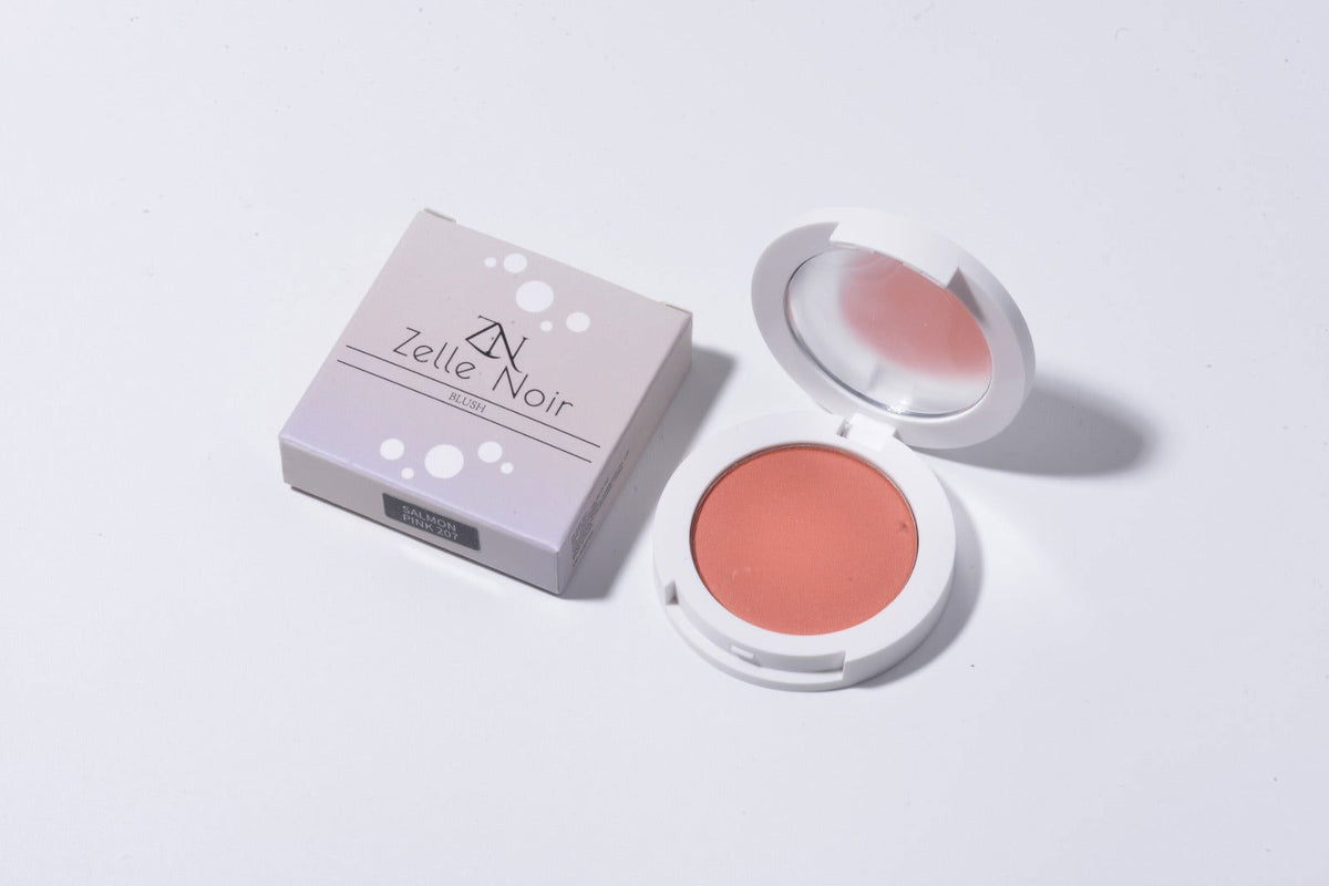 Powdered Blush | 6 Shades | Zelle Noir Salmon Pink